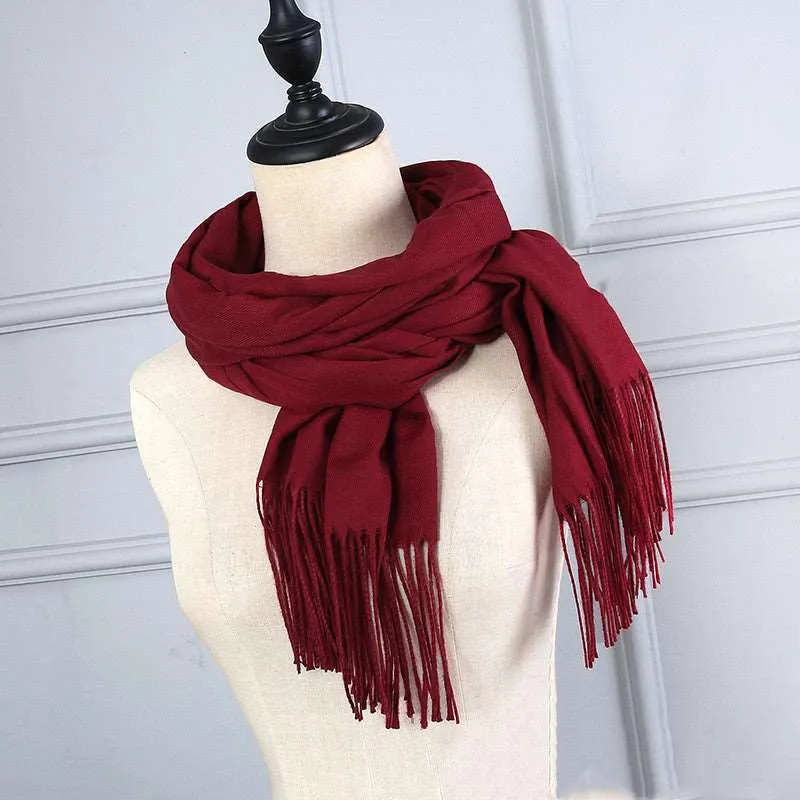 Cashmere Korean Solid Color Scarf