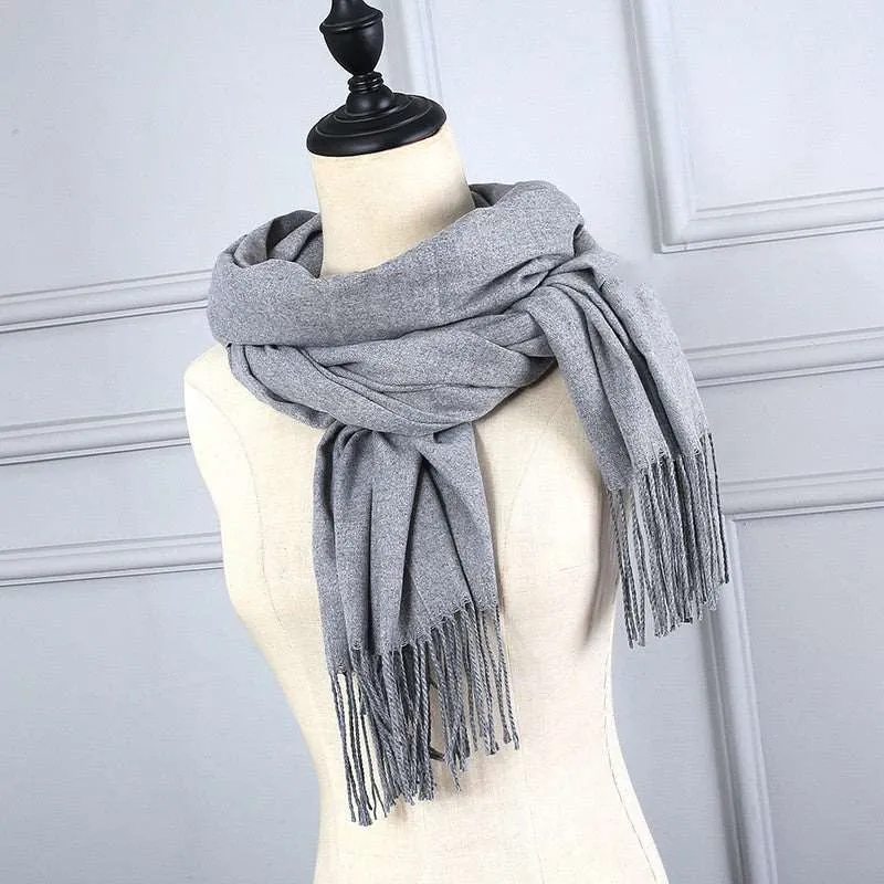 Cashmere Korean Solid Color Scarf