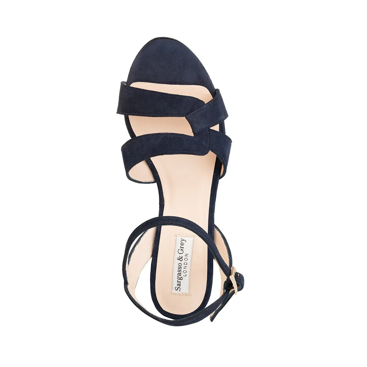 Cecily - Extra-Wide Fit Sandal - Navy Suede