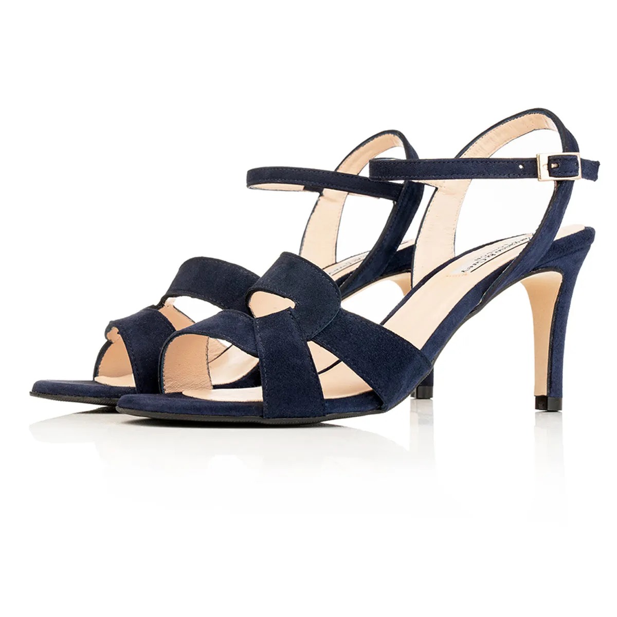 Cecily - Extra-Wide Fit Sandal - Navy Suede