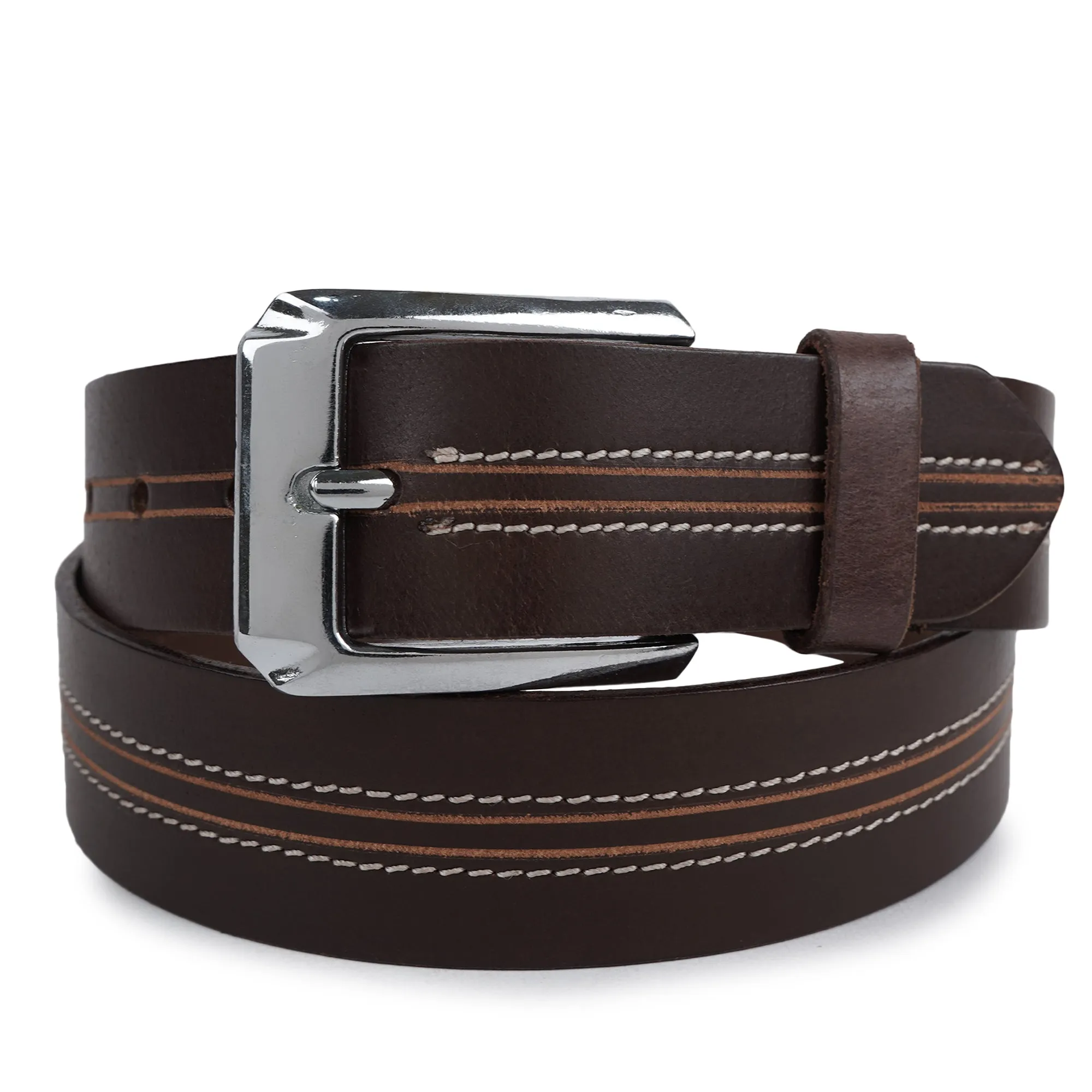 CIMONI Genuine Men's Leather Belt A Perfect Blend of Casual Wear - Metal Buckle Belts ( 1 Year Gurantee)