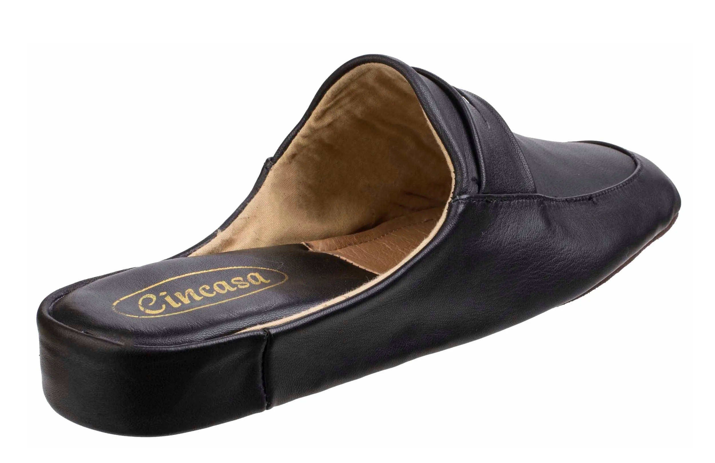 Cincasa Aramis Mens Leather Mule Slipper