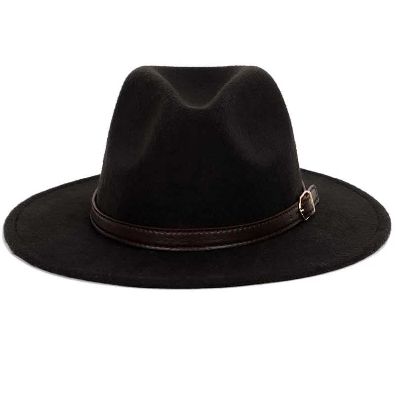 Classic Fedora With Leather Band