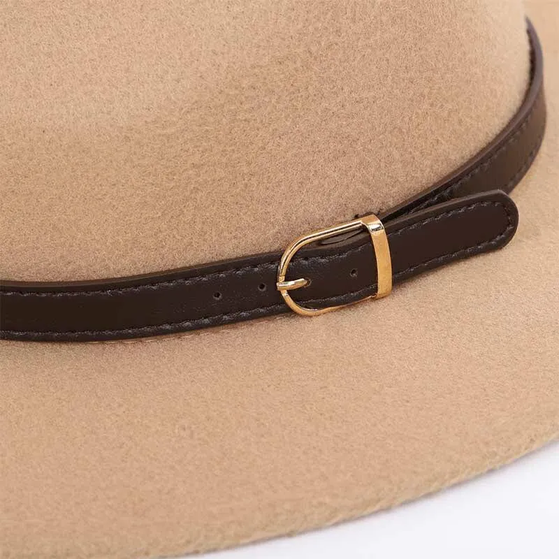 Classic Fedora With Leather Band