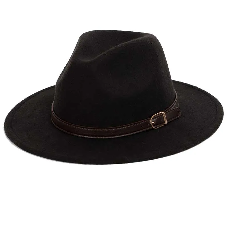 Classic Fedora With Leather Band