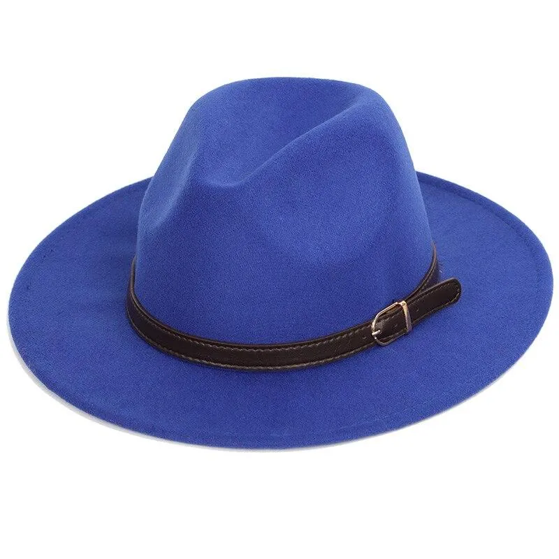 Classic Fedora With Leather Band