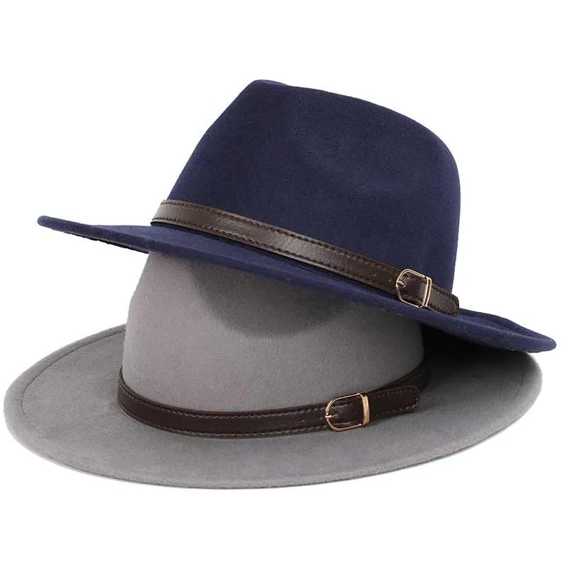 Classic Fedora With Leather Band