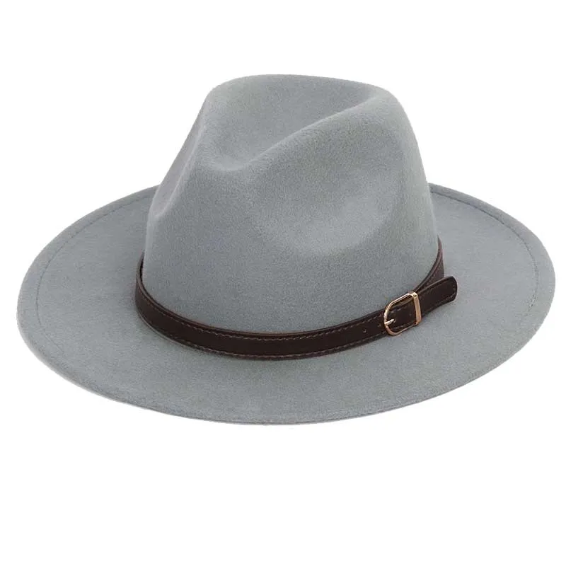 Classic Fedora With Leather Band