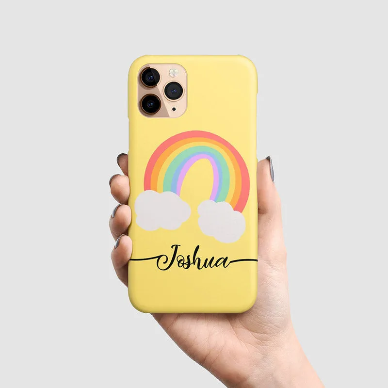 Cloudy Rainbow Name Case