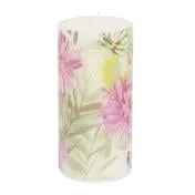 Cosmos Printed Pillar Candle