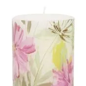 Cosmos Printed Pillar Candle