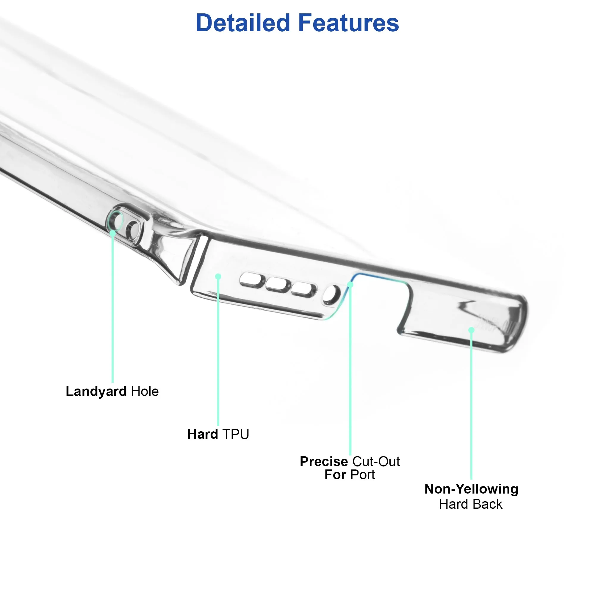 Crystal Clear Hard Back Anti-Yellowing Phone Case For Samsung M51