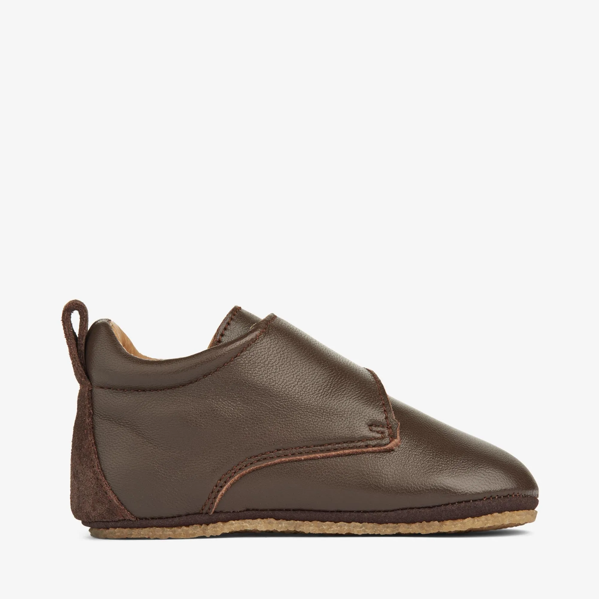 Dakota Leather Indoor Shoe | Baby - dark brown