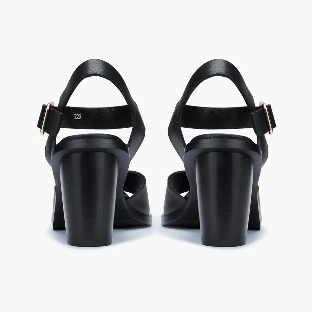 *DAST - black two belt sandals