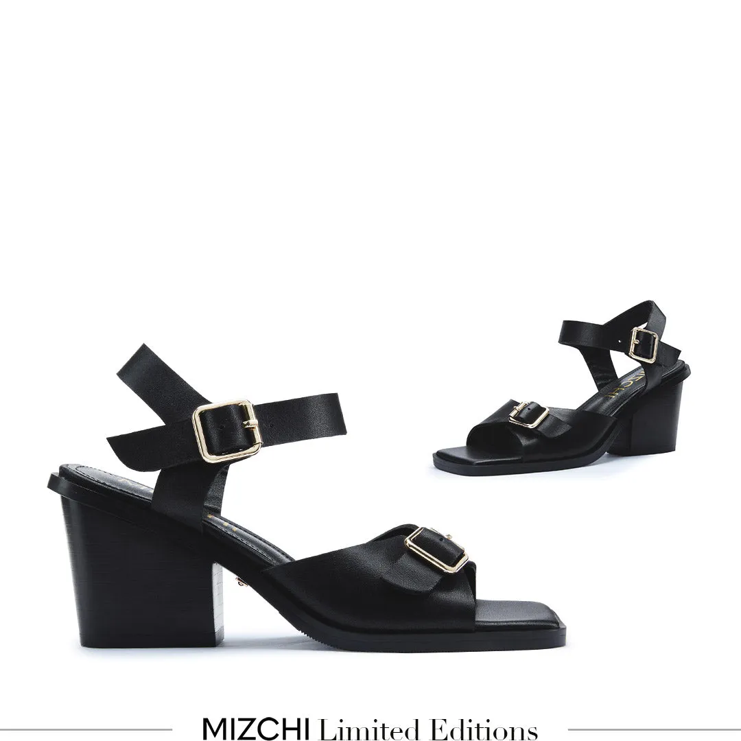 *DAST - black two belt sandals