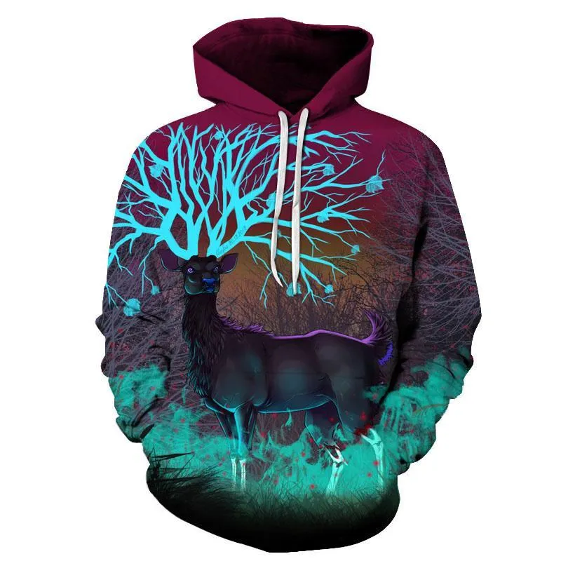 Deer Forest Antlers Hoodie