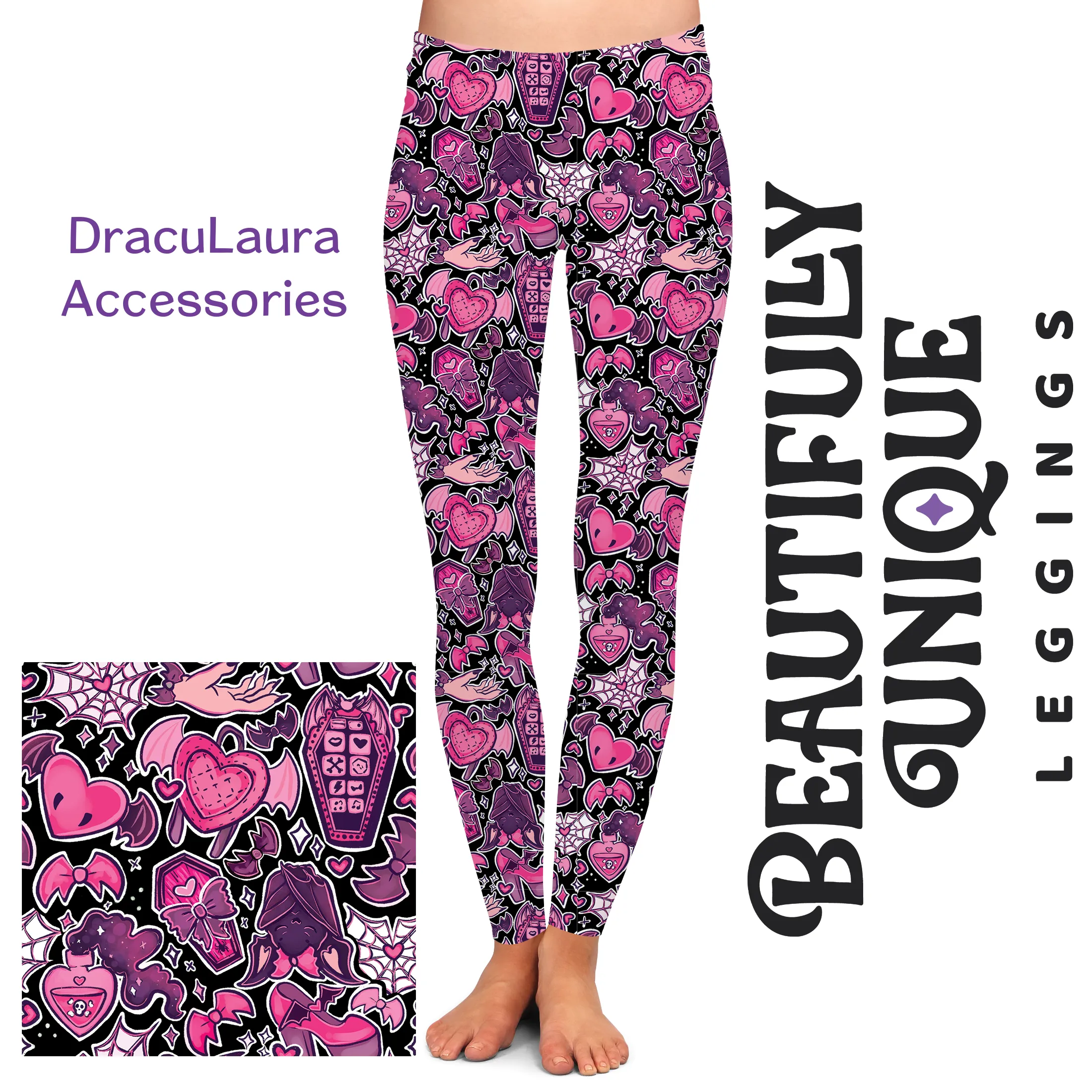 DracuLaura Accessories (Semi-Exclusive) - High-quality Handcrafted Vibrant Leggings