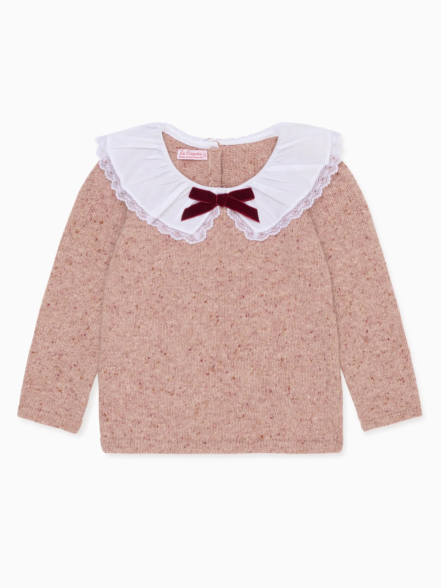 Dusty Pink Isla Merino Girl Jumper