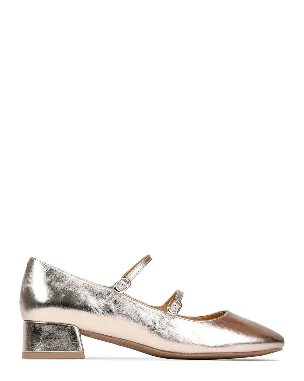 EOS Cessie Rose Metallic Leather Mary Jane Ballet