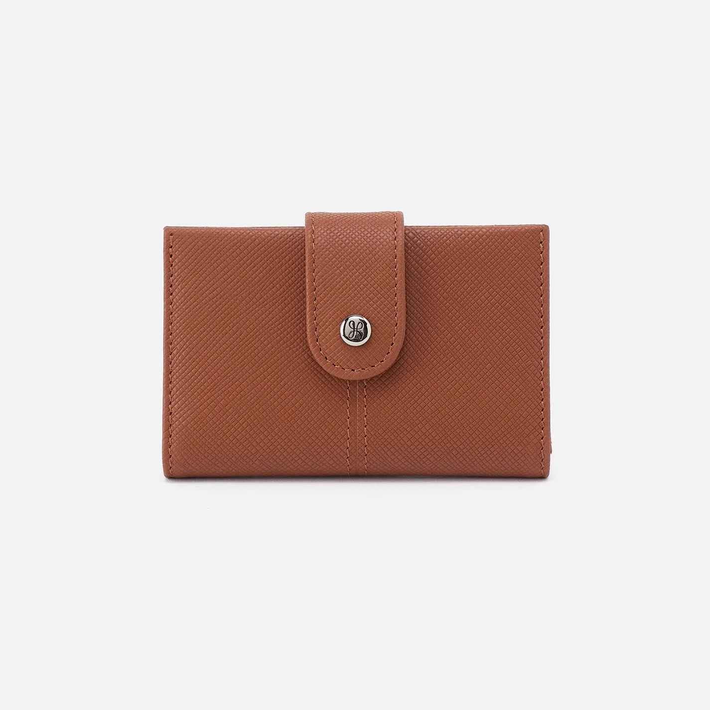 Essential Card Case In Soft Saffiano Leather - Lion