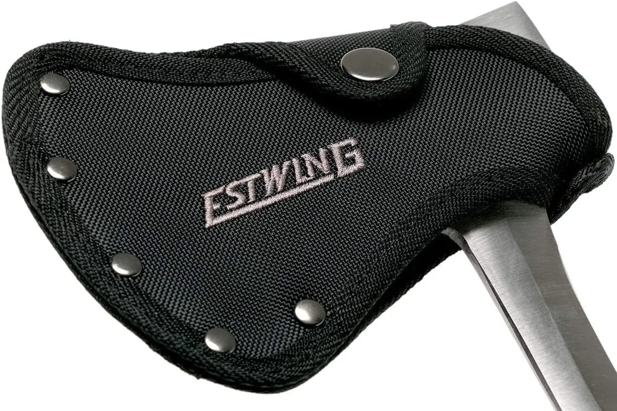 Estwing Sportsman'S Axe - 14" Camping Hatchet with Forged Steel Construction & Genuine Leather Grip - E24A