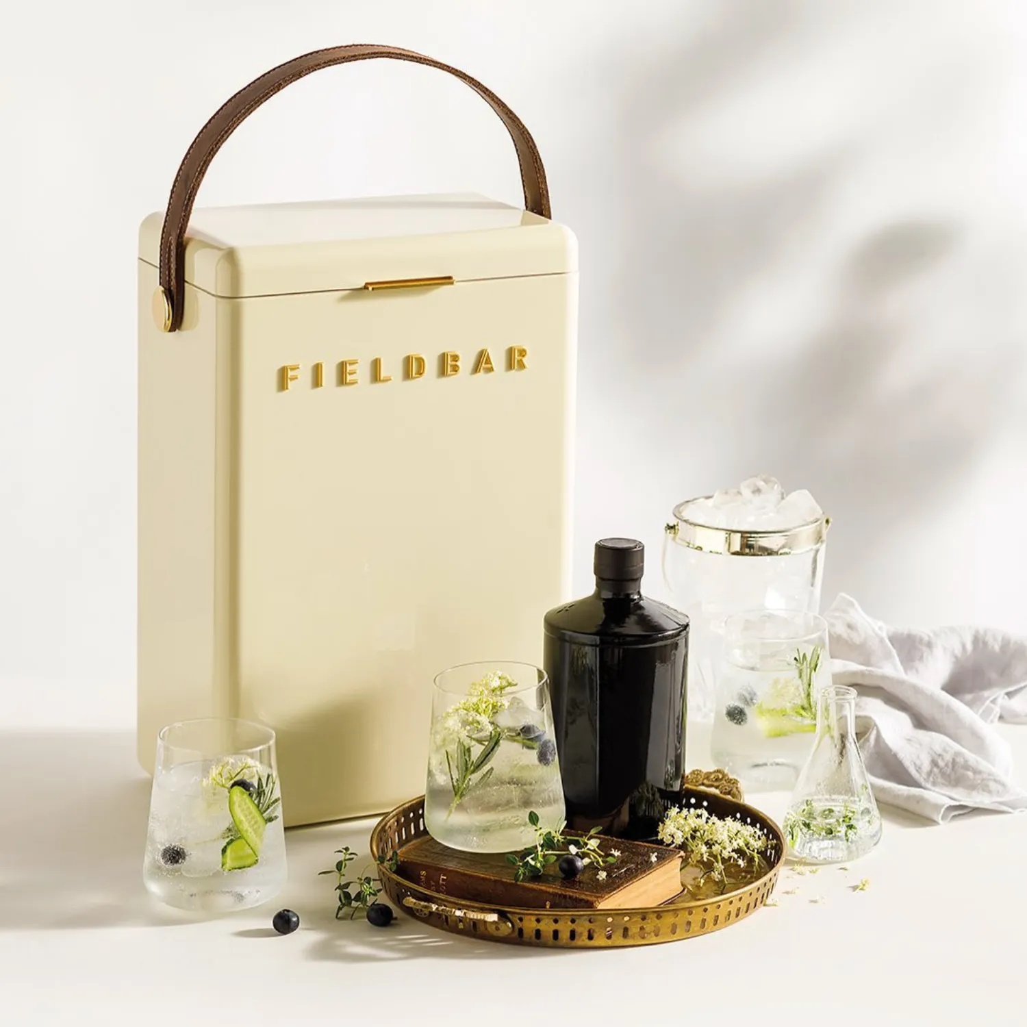 Fieldbar Drinks Box 10L Cooler - Safari White