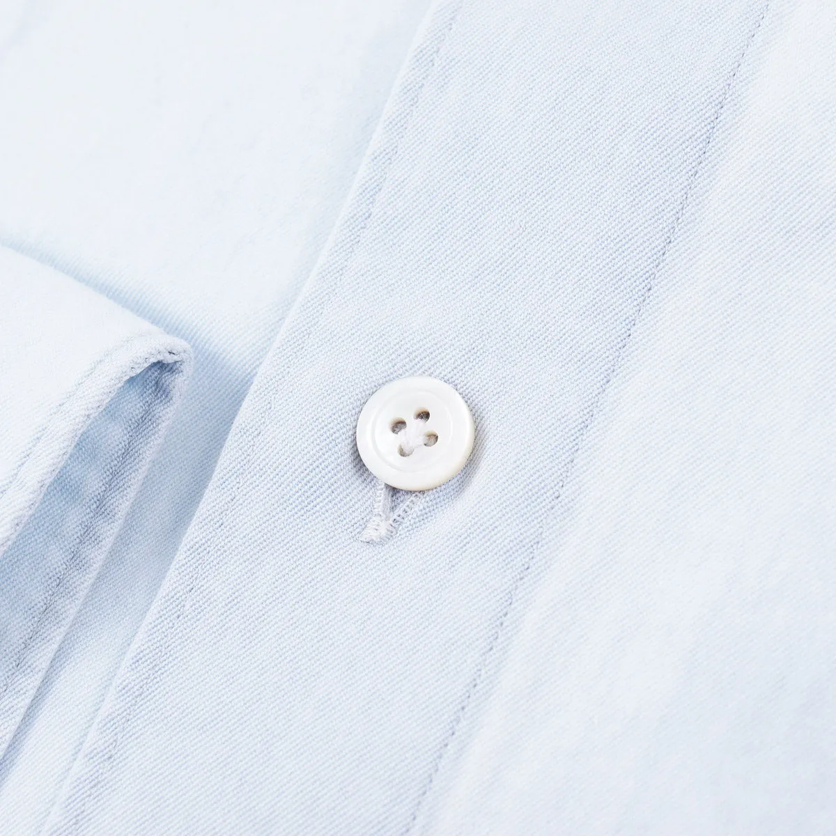 Finamore Chambray Cotton Dress Shirt