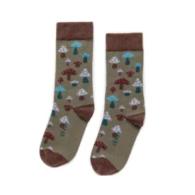 Forager - Organic Cotton Crew Socks - Oakmoss