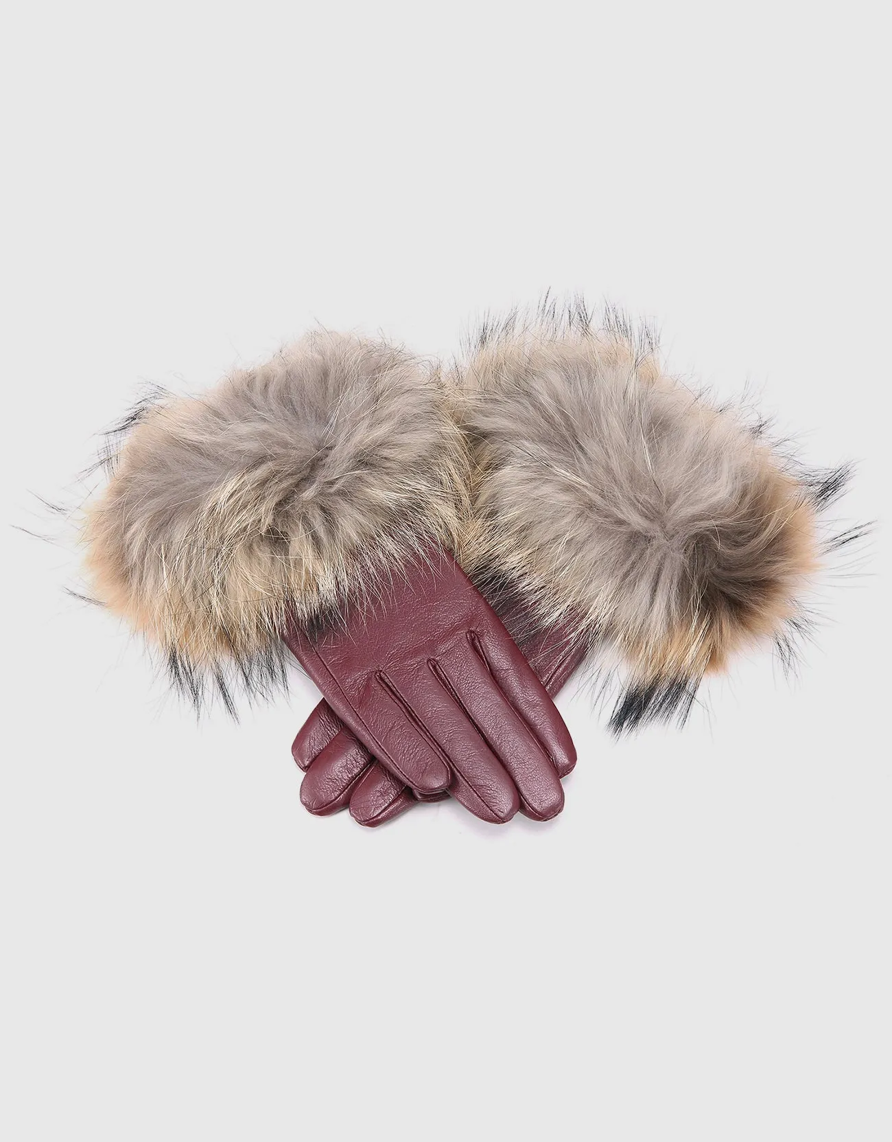 Fur Cuff Sheepskin Gloves