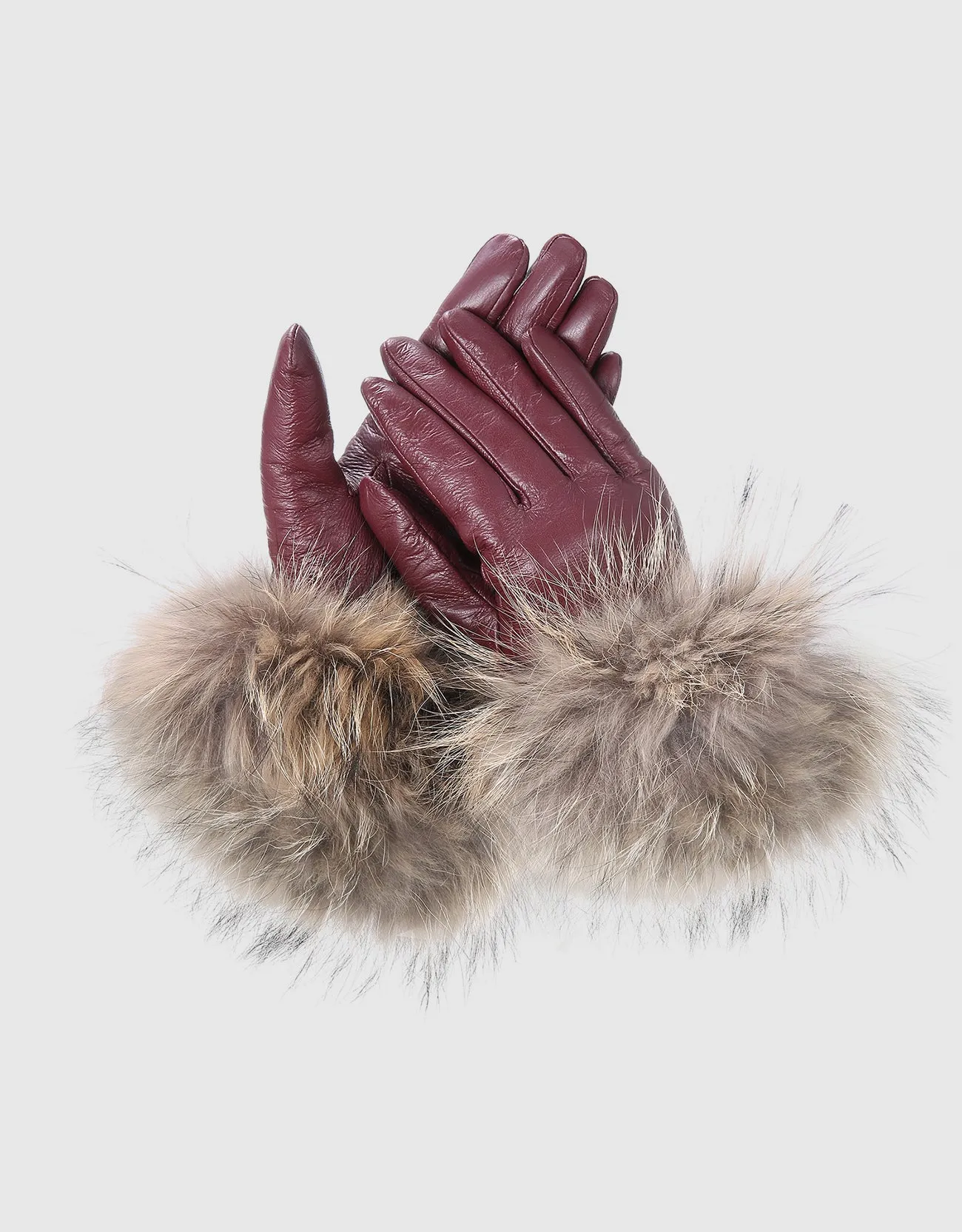 Fur Cuff Sheepskin Gloves