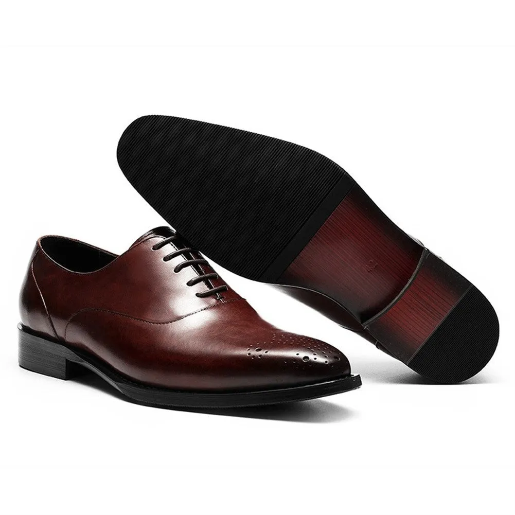 Genuine Leather Low Top Derby for Men