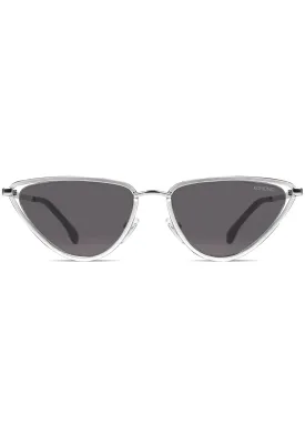 Gigi Sunglasses in Silver/Smoke