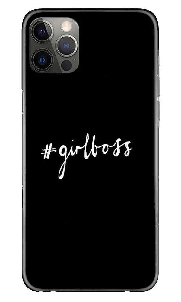 #GirlBoss Mobile Back Case for iPhone 12 Pro Max (Design - 266)