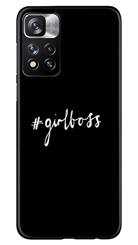 #GirlBoss Mobile Back Case for Redmi Note 11 Pro (Design - 235)