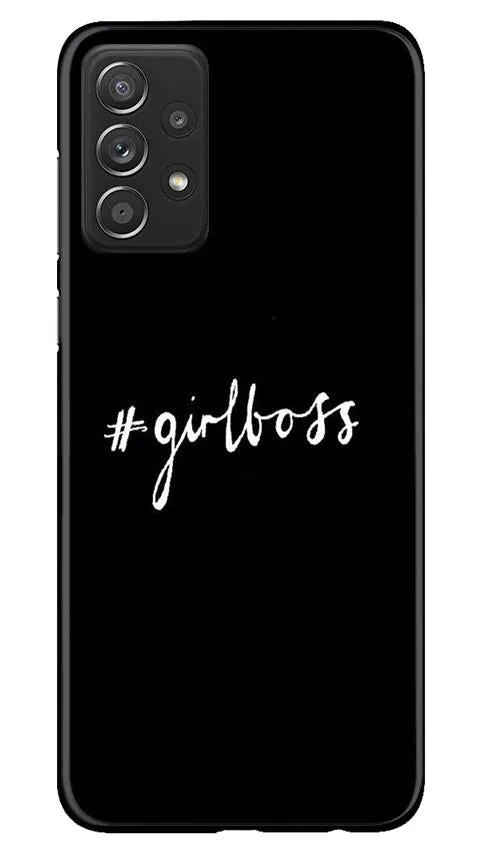 #GirlBoss Mobile Back Case for Samsung Galaxy A72 (Design - 266)