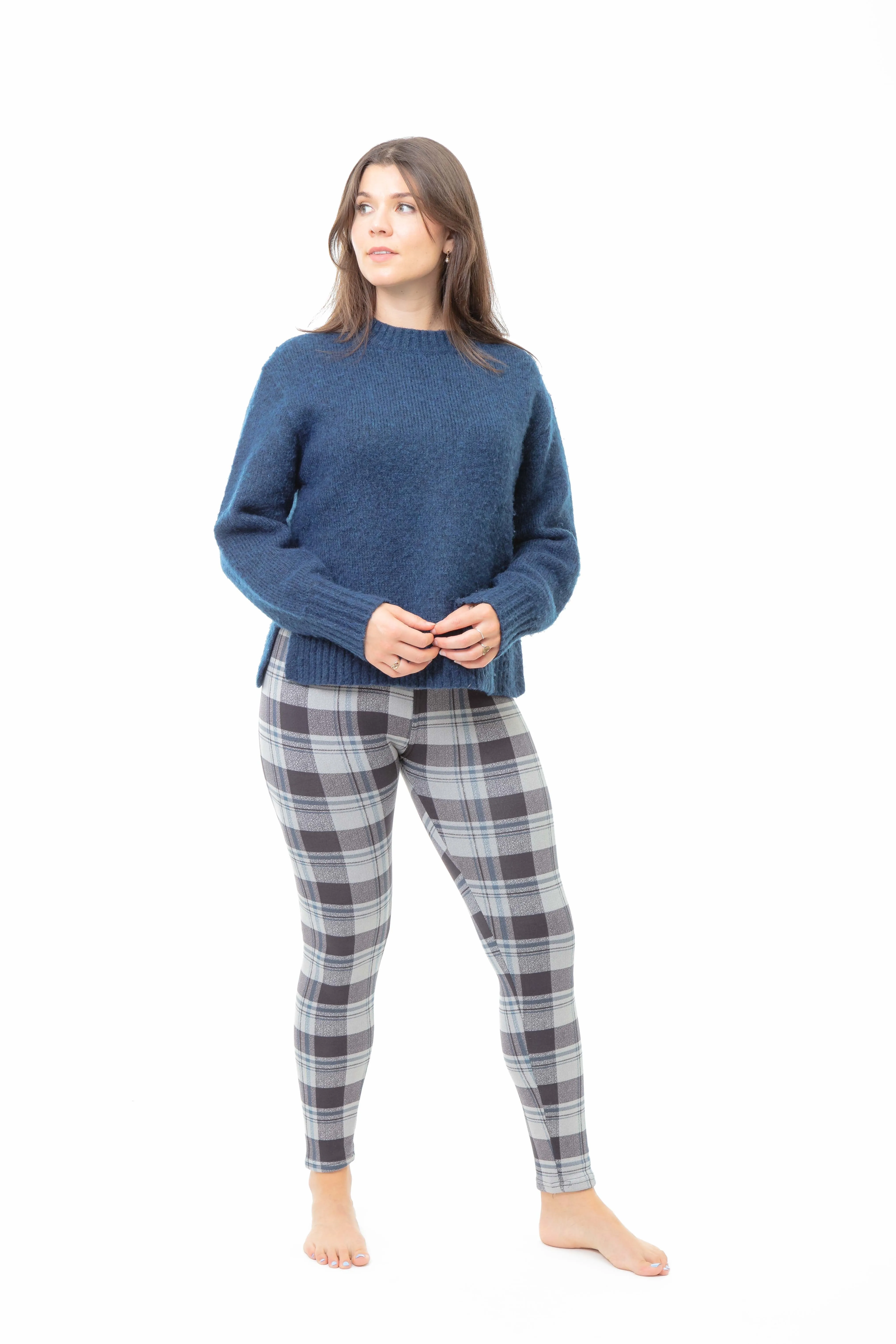 Gray Check - Cozy Lined