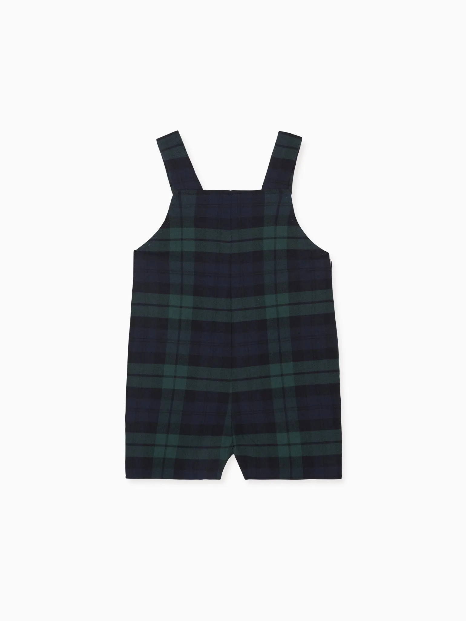 Green Tartan Buganvilla Baby Dungarees