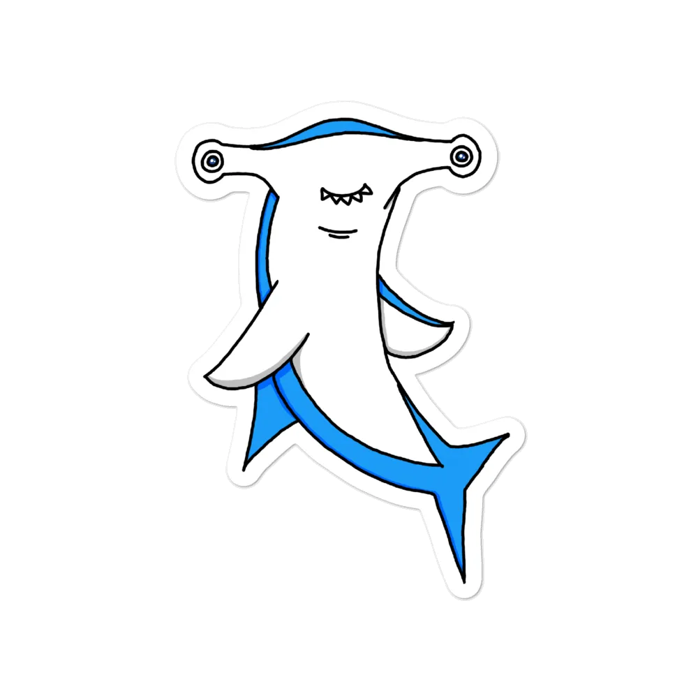 Hammerhead Shark 4" Vinyl Sticker