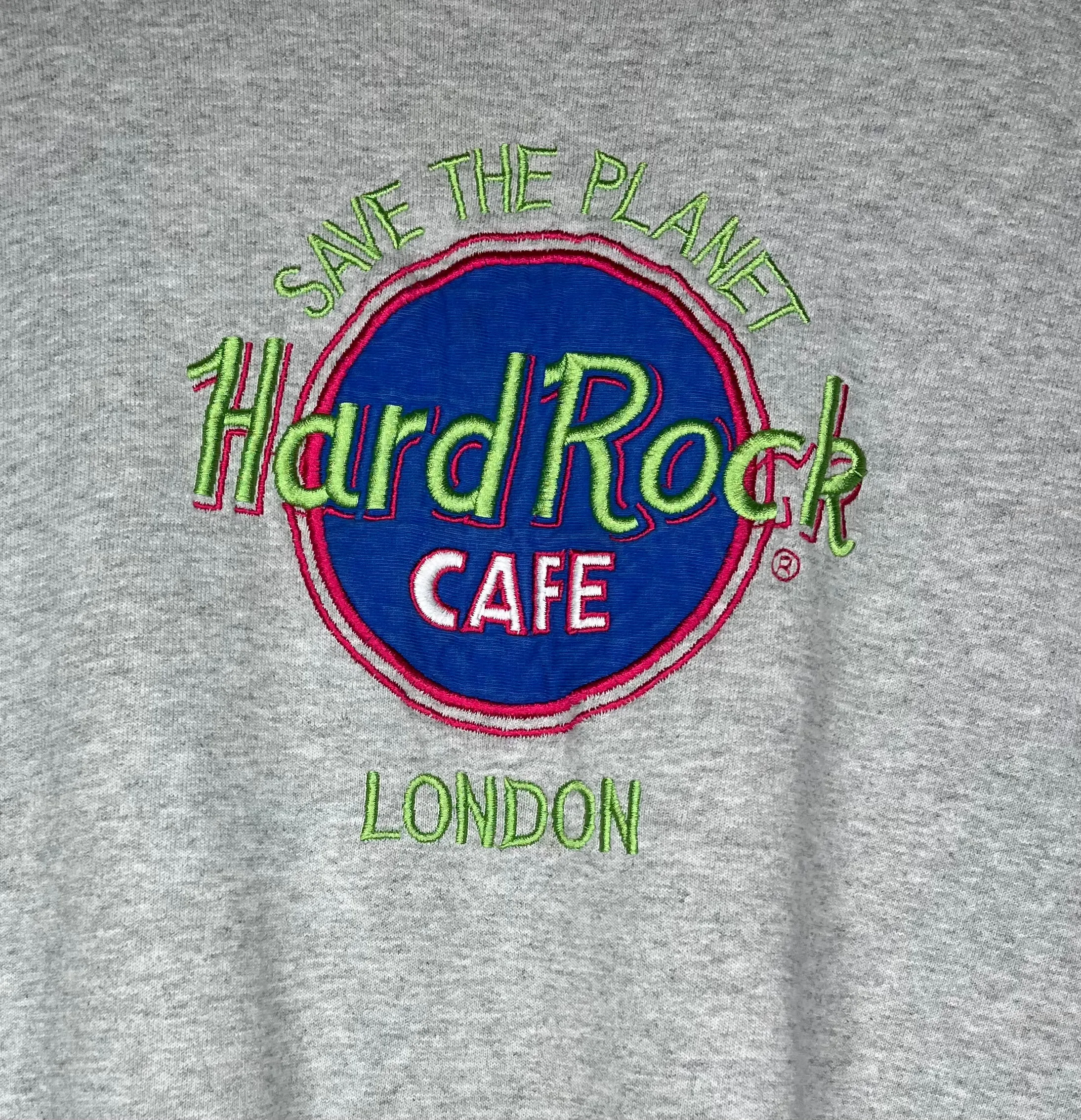 Hard Rock Cafe Embroidered Crewneck: XL