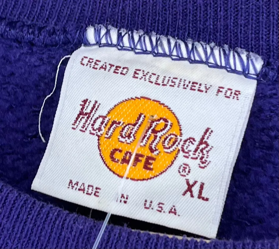 Hard Rock Cafe Embroidered Crewneck: XL