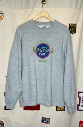 Hard Rock Cafe Embroidered Crewneck: XL