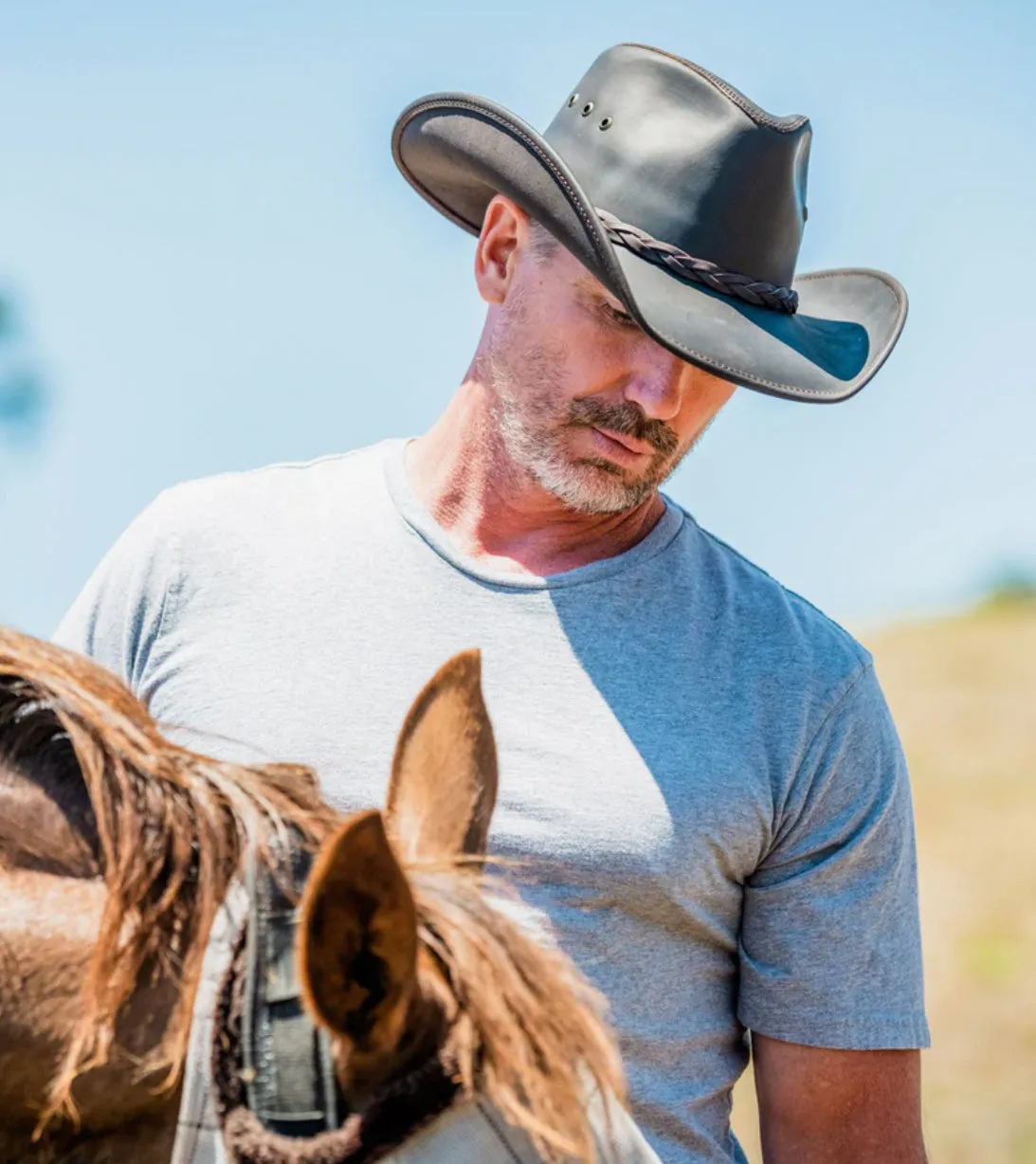 Hollywood Leather Cowboy Hat