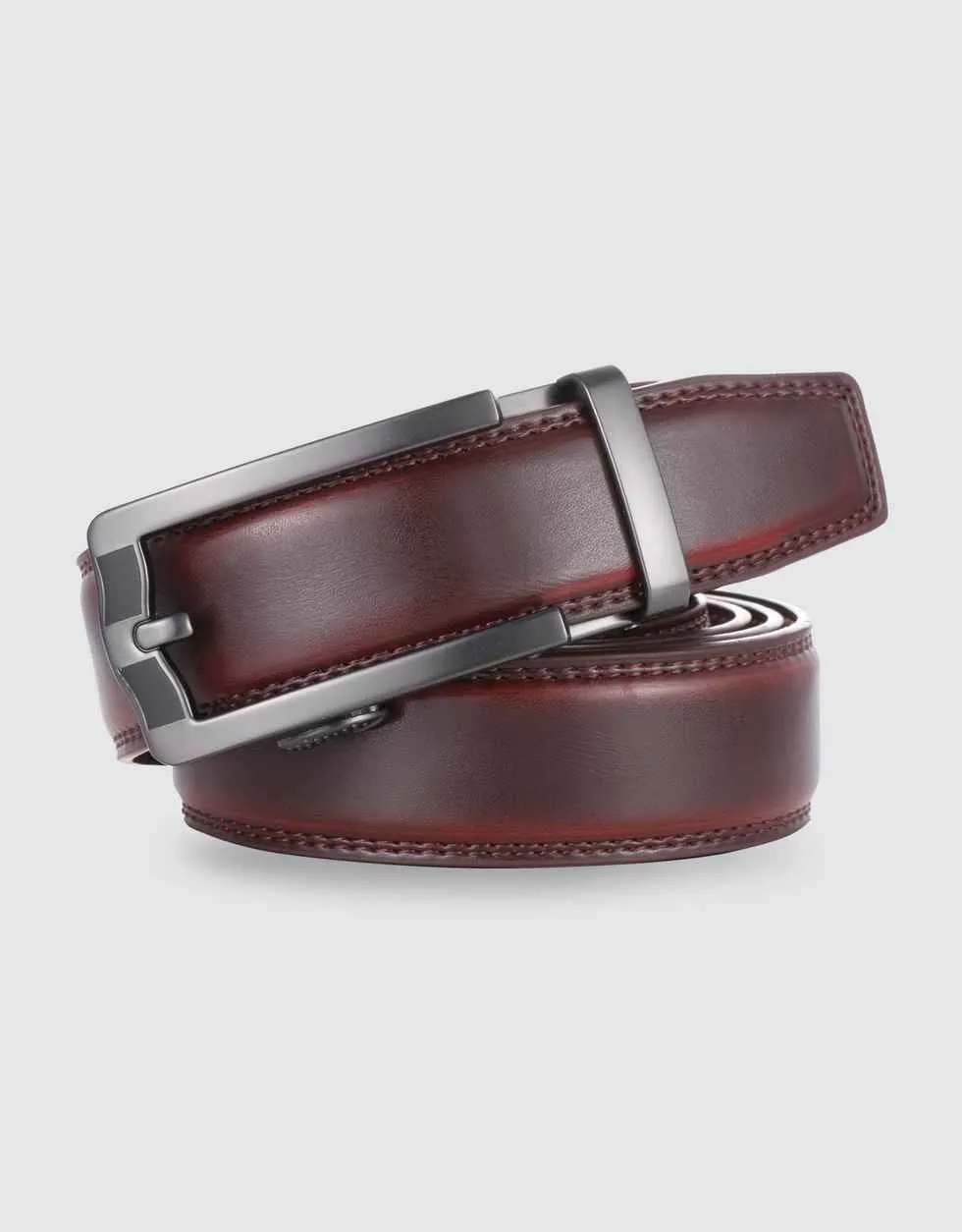 Horseshoe Leather Ratchet Belt