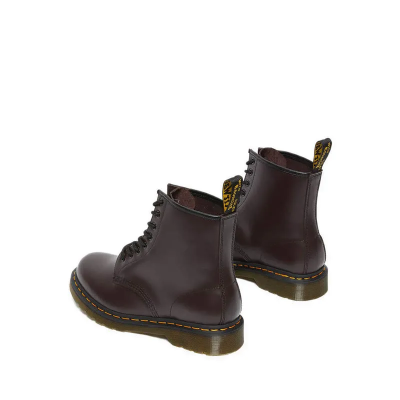 Icons 1460 Unisex Boots- Burgundy Smooth