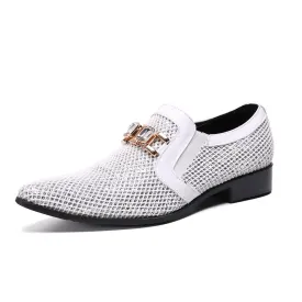 Imitation Diamond Grid Texture Oxford For Men