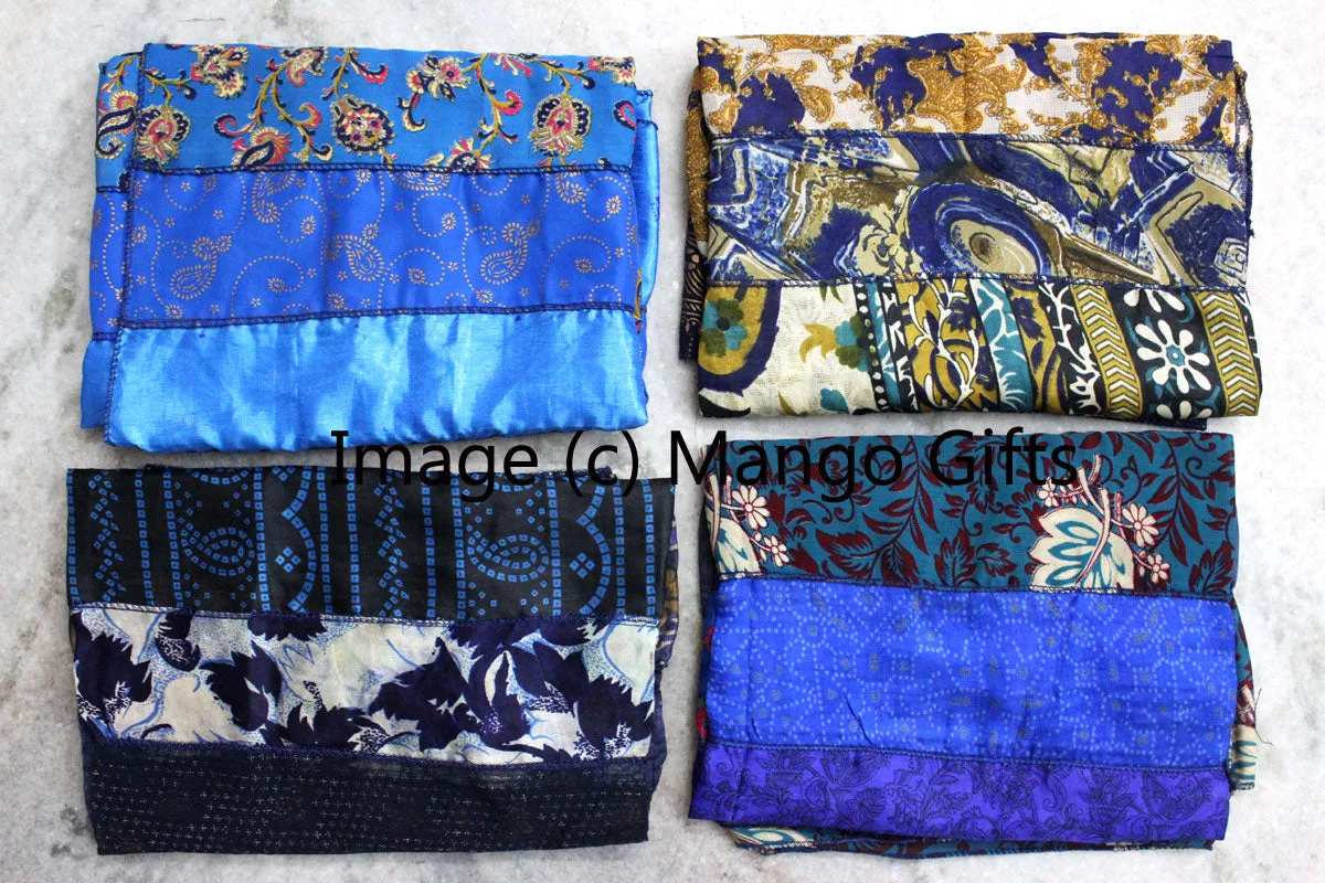 Indian Silk Sari Saree Vintage Scarves Scarf Head Wrap Stole Neck Wraps Dupatta Wholesale Lots