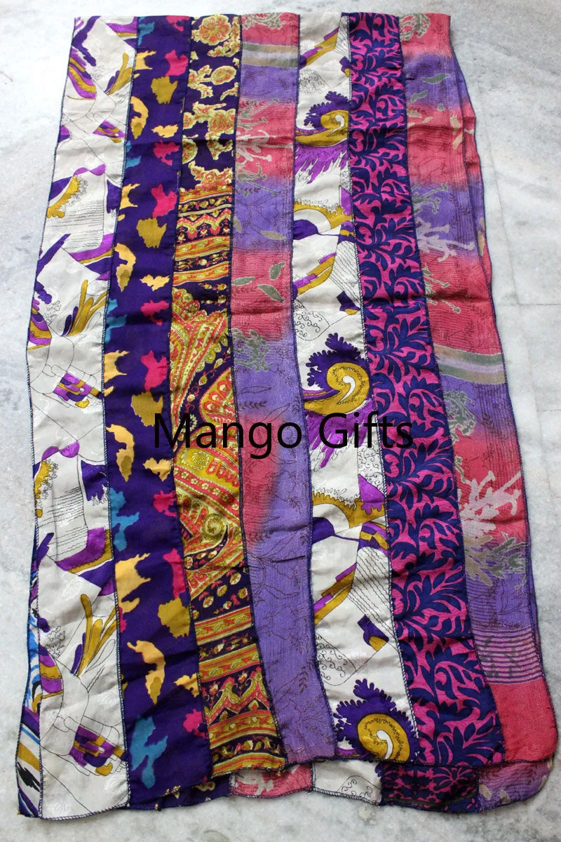 Indian Silk Sari Saree Vintage Scarves Scarf Head Wrap Stole Neck Wraps Dupatta Wholesale Lots