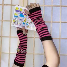 INS HARAJUKU FASHION STRIPED GLOVES BY77731