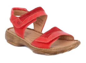 Josef Seibel Debra 19 Red Leather Sandal 76719 RED