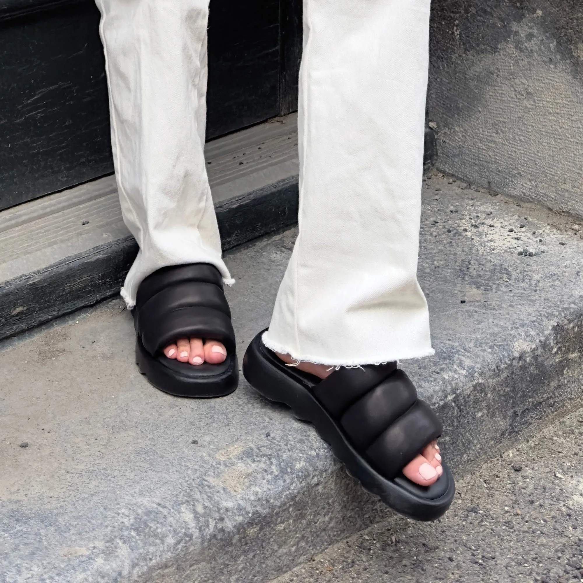 Julep Leather Water-Repellent Sandal